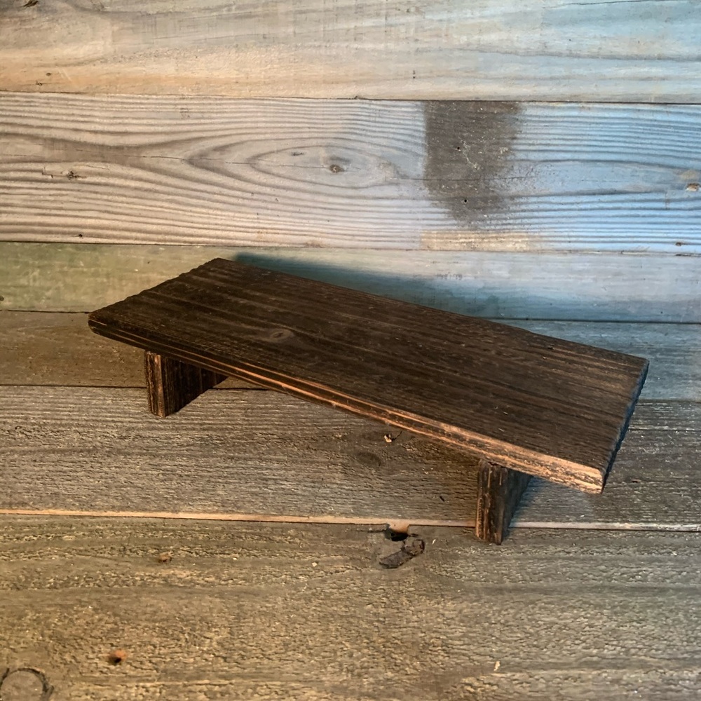 - Rustic Wood Riser Pedestal - Picture 3 of 3